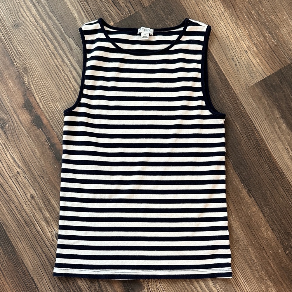 J. Crew Striped 100% cotton Tank